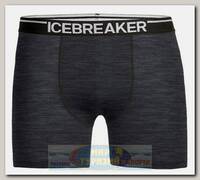 Трусы мужские Icebreaker Anatomica Boxers Jet Hthr