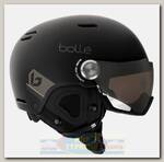 Горнолыжный шлем Bolle Might Visor Matte Black W Grey Silver Lens Cat3