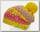 Шапка детская Eisbar Wentje Pompon MU Yellow/Red/Violet