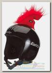 Украшение на шлем Eisbar Hairy Shark Sticker Red