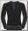 Футболка мужская Odlo Top L/S Performance Warm Черный/Серый
