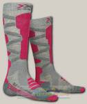 Носки женские X-Socks Ski Silk Merino 4.0 Grey Melange/Pink