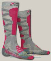 Носки женские X-Socks Ski Silk Merino 4.0 Grey Melange/Pink