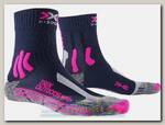 Носки женские X-Socks Trek Outdoor Midnight Blue/Pink/Lt Grey Melange