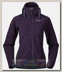 Куртка женская Bergans Hareid Fleece Hood PurpleVelvet Mel