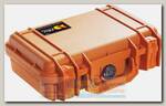 Кейс Peli 1170 Protector Case с поропластом Orange