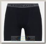 Трусы мужские Icebreaker Anatomica Long Boxers Black