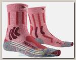 Носки женские X-Socks Trek X Linen Vintage Red Melange/Grey Melange