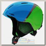 Горнолыжный шлем Alpina Carat LX Green-Blue-Grey