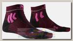 Носки женские X-Socks Trail Run Energy Dark Ruby/Flamingo Pink