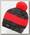 Шапка Eisbar Styler Pompon MU Grey/Red/Black