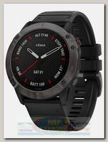 Часы Garmin Fenix 6X Sapphire Carbon Gray DLC Black