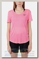 Футболка женская Nike Top SS Runway Digital Pink/Htr/Black