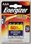 Батарейка Energizer MAX Alk E92/AAA BP4