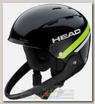 Горнолыжный шлем Head Team Sl + Chinguard Black/Lime