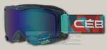 Горнолыжная маска детская Cebe Super Bionic Blue Rainbow Brown Flash Blue