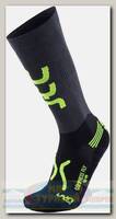 Носки мужские UYN Run Compression Fly Anthracite/Yellow Fluo