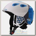 Горнолыжный шлем детский Alpina Grap 2.0 JR White-Silver-Blue