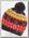 Шапка детская Eisbar Wentje Pompon MU Black/Yellow/Red